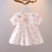 Baby Girl'S Girl'S Princess Cute Strawberry Cotton Girls Dresses sku image 8