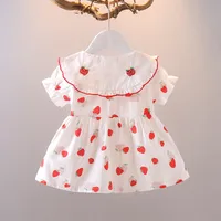 Baby Girl'S Girl'S Princess Cute Strawberry Cotton Girls Dresses main image 4