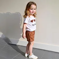 Girl'S Casual Slogan Heart Shape Cotton Blend Polyester main image 4