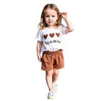 Girl'S Casual Slogan Heart Shape Cotton Blend Polyester main image 5