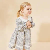Girl'S Princess Cute Flower Cotton Girls Dresses main image 2