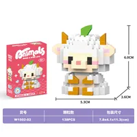 Building Toys Animal Cartoon Plastic Toys sku image 32