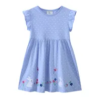 Girl'S Cute Rabbit Round Dots Flower Cotton Girls Dresses main image 1