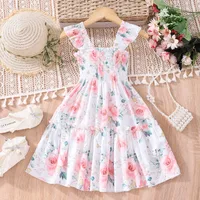 Girl'S Princess Rainbow Butterfly Leopard Polyester Girls Dresses main image 2