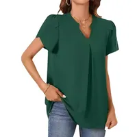 Women's Pullovers Three-Quarter Sleeve Blouses Casual Style Japanese And Korean Leisure Solid Color main image 5