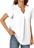 Women's Pullovers Three-Quarter Sleeve Blouses Casual Style Japanese And Korean Leisure Solid Color sku image 2