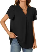 Women's Pullovers Three-Quarter Sleeve Blouses Casual Style Japanese And Korean Leisure Solid Color sku image 15