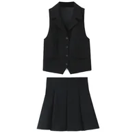 Weekend Women's Streetwear Solid Color Polyester Skirt Co-ord Set Shorts Sets main image 2