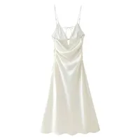 Women's Strap Dress Elegant Strap Sleeveless Solid Color Maxi Long Dress Holiday Travel Daily main image 2