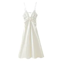Women's Strap Dress Elegant Strap Sleeveless Solid Color Maxi Long Dress Holiday Travel Daily main image 3