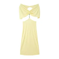 Women's Sheath Dress Elegant Strapless Sleeveless Solid Color Maxi Long Dress Holiday Daily Selfie main image 2