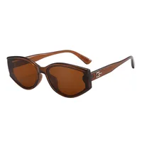 Casual Retro Streetwear Solid Color Pc Cat Eye Full Frame Glasses main image 9