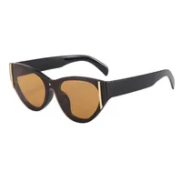 Streetwear Affordable Luxury Style Advanced Sense Solid Color Pc Cat Eye Full Frame Glasses main image 8