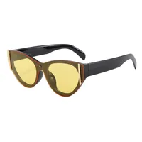 Streetwear Affordable Luxury Style Advanced Sense Solid Color Pc Cat Eye Full Frame Glasses main image 9