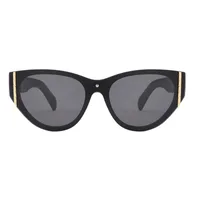 Streetwear Affordable Luxury Style Advanced Sense Solid Color Pc Cat Eye Full Frame Glasses main image 5