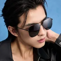 Streetwear Geometric UV400 Protection Nylon Square Half Frame Glasses main image 1