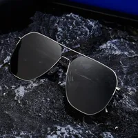Streetwear Geometric UV400 Protection Nylon Square Half Frame Glasses main image 3