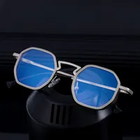 Hip-Hop Vacation Pc Gradient Tinted Lenses Square Full Frame Glasses main image 3
