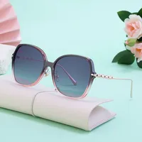 Vacation Simple Style Round Ac Gradient Tinted Lenses Special-Shaped Mirror Full Frame Glasses main image 3