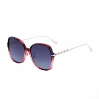Vacation Simple Style Round Ac Gradient Tinted Lenses Special-Shaped Mirror Full Frame Glasses main image 5