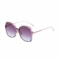 Vacation Simple Style Round Ac Gradient Tinted Lenses Special-Shaped Mirror Full Frame Glasses sku image 3