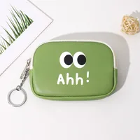 Unisex Vocabulary Words/Name Eye Pu Leather Zipper sku image 1
