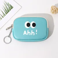 Unisex Vocabulary Words/Name Eye Pu Leather Zipper sku image 2