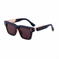 Solid Color Pc Square Full Frame Glasses sku image 4
