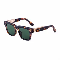 Solid Color Pc Square Full Frame Glasses sku image 5