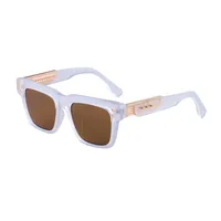 Solid Color Pc Square Full Frame Glasses sku image 8
