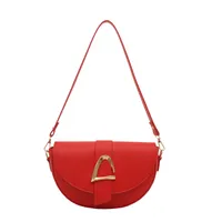 Women's Medium Pu Leather Solid Color Streetwear Sewing Thread Square Flip Cover Shoulder Bag main image 4