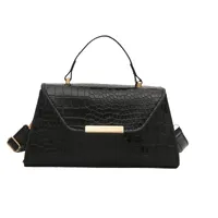Women's Small Pu Leather Solid Color Streetwear Sewing Thread Square Flip Cover Shoulder Bag main image 3