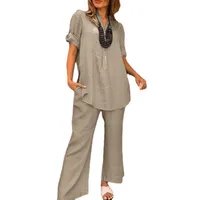 Casual Office Daily Women's Temperament Commuter Urban Style Solid Color Cotton Leisure Suit Shorts Sets main image 2