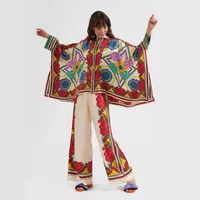 Holiday Daily Women's Elegant Printing Polyester Leisure Suit Pant Co-ord Set Shorts Sets main image 1