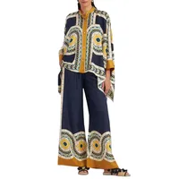Holiday Daily Women's Elegant Printing Polyester Leisure Suit Pant Co-ord Set Shorts Sets main image 4