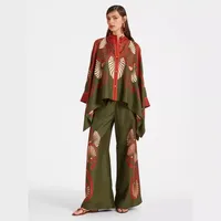 Holiday Daily Women's Elegant Printing Polyester Leisure Suit Pant Co-ord Set Shorts Sets main image 5