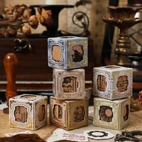 1 Piece Vocabulary Words/Name Plant School Graduation Wood Elegant Retro Seal Supplies main image 1