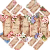 1 Set Slogan Flower School Graduation Paper Retro Pastoral Bookmark main image 2