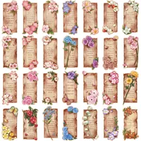 1 Set Slogan Flower School Graduation Paper Retro Pastoral Bookmark main image 3