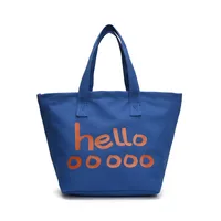 Women's Large Canvas Vocabulary Words/Name Preppy Style Streetwear Square Open Tote Bag sku image 4