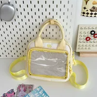 Women's Medium Nylon Color Block Heart Shape Solid Color Basic Square Zipper Functional Backpack Handbag Crossbody Bag main image 3