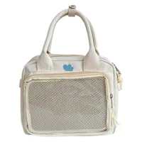 Women's Medium Nylon Color Block Heart Shape Solid Color Basic Square Zipper Functional Backpack Handbag Crossbody Bag main image 2