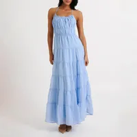 Women's Strap Dress Vacation Simple Style Halter Neck Sleeveless Solid Color Midi Dress Holiday Daily sku image 12