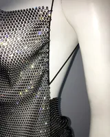 Women's Party Dress Sexy Strap Sleeveless Solid Color Above Knee Cocktail Party main image 5