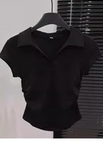 Women's T-shirt Short Sleeve T-Shirts Casual Solid Color main image 4