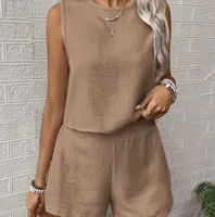 Daily Street Women's Classic Style Solid Color Polyester Shorts Co-ord Set Shorts Sets main image 6