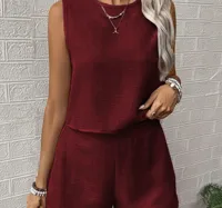 Daily Street Women's Classic Style Solid Color Polyester Shorts Co-ord Set Shorts Sets main image 7