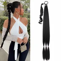 Women's Casual Casual Holiday High Temperature Wire Ponytail Wigs main image 2