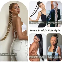 Women's Casual Casual Holiday High Temperature Wire Ponytail Wigs main image 5