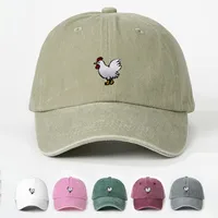 Unisex Casual Simple Style Streetwear Cock Embroidery Curved Eaves Baseball Cap main image 1